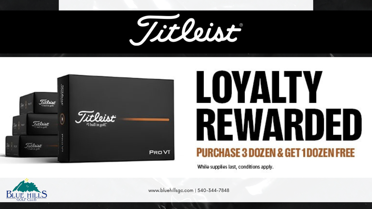 Titleist – Buy 3 Dozen, Get One FREE